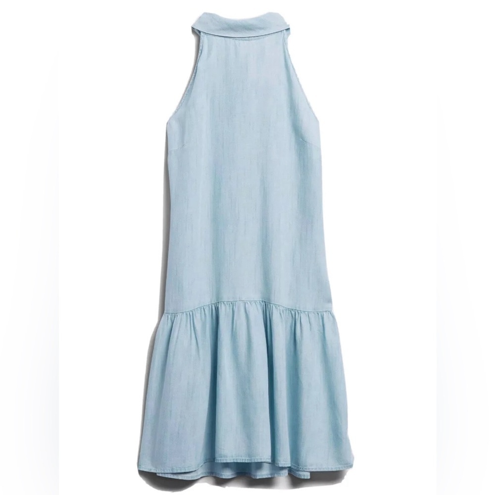 Banana Republic Chambray Bow Back Shift Dress
